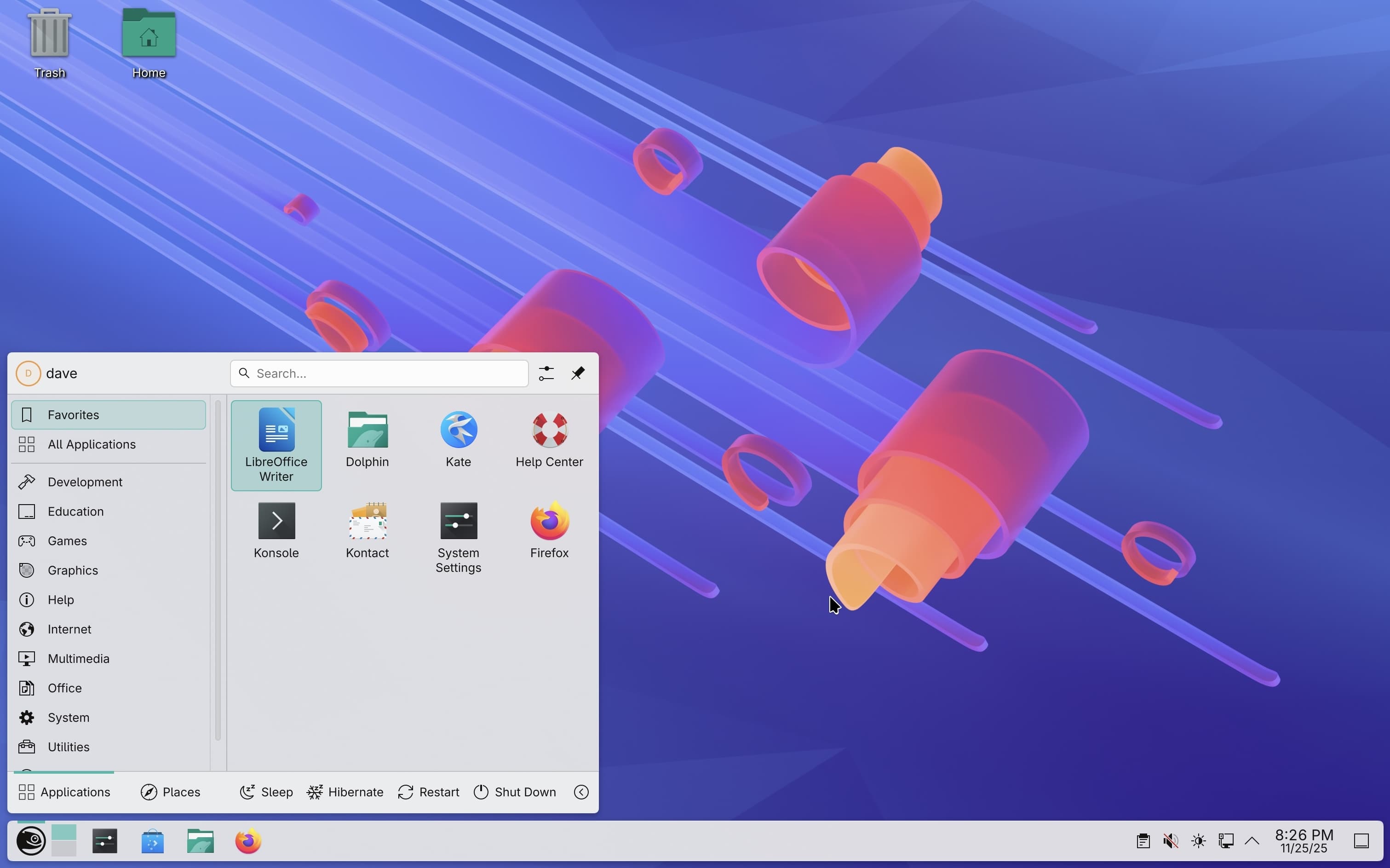 KDE Plasma 6.5 Screenshot